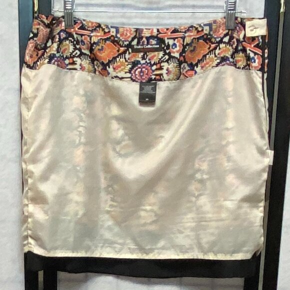 Dalia Collection Southwestern Aztec Tribal Print Banded Hem A Line Mini Skirt 10 - Picture 7 of 14